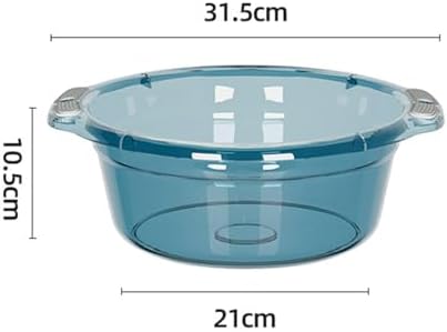 YWBL-WH Thick and Plastic Wash Basin, Easy to, Compact and Versatile, Practical and Convenient for Household Use (Medium), YWBL-WHf7v6pdmyh9-11