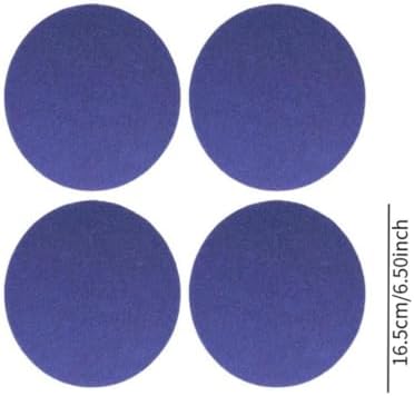 4Pcs Floor Scrubber Pads 6.5inch for Floor Cleaning Scrubber Mops, Blue