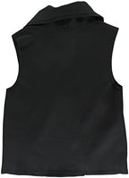 ALALA Womens Draped Vest Black L, Color: Black
