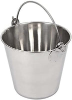 Lindy's 4-Quart Stainless Steel Bucket, Durable Seamless Bucket for Many Home Tasks, Carry Water or Milk, Fill with Food, Use as a Flower Pot, Cleaning Bucket, Table Centerpiece and Much More