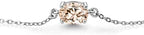 Gem Stone King 7X5MM Oval Gemstone Birthstone Solitaire Bracelet For Women | 925 Sterling Silver | Adjustable Bolo Bracelet For Women | Fine Jewelry Gifts for Her Mom Wife