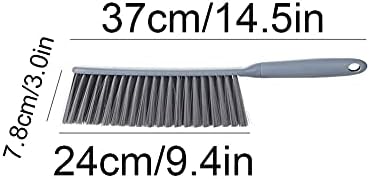 VALGRE Precipitator Soft Cleaning Brush Counter Duster Hair Drafting Brush with Microfiber for Keyboard Home Hotel Bed Car Soft Clothes Blue Bed Brush dust Catcher