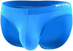Mendove Men's Nylon Solid Contour Pouch Bikini Swimsuit
