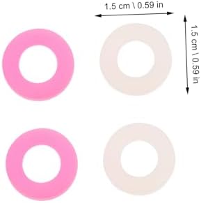 30 Pairs Anti-Slip Silicone Eyeglass Leg Sleeves Round Non-Slip Retainers, Assorted White, Black, and Pink, Glasses Ear Hooks for Secure Fit and Comfortable Eye Protection Use