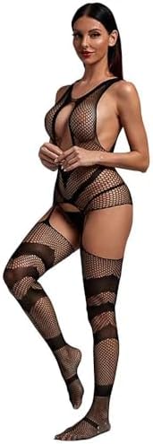 Sexy Lingerie for Women Naughty Outfits Hollow Out Fishnet Bodysuit Teddy One Piece Babydoll Erotic Mesh Bodystockings Club