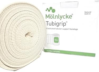 Generic Tubi Grip 1434 Elasticated Tubular Support Bandage, Natural, Size E, 10.9 Yards