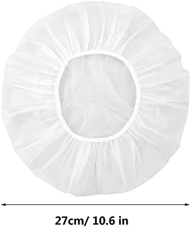 Shower Caps, 3 Pcs Waterproof Bath Caps Plastic Reusable Shower Caps Elastic Band Bath Hair Hat for Women Ladies Spa Salon