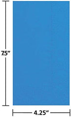 Hoffmaster 180544 Dinner Napkin, Regal Embossed, 2-Ply, 1/8 Fold, 17" Length x 15" Width, Marina (8 Packs of 125)