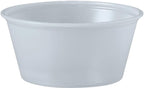Dart P325N 3.25 oz Translucent PS Portion Container (Case of 2500)