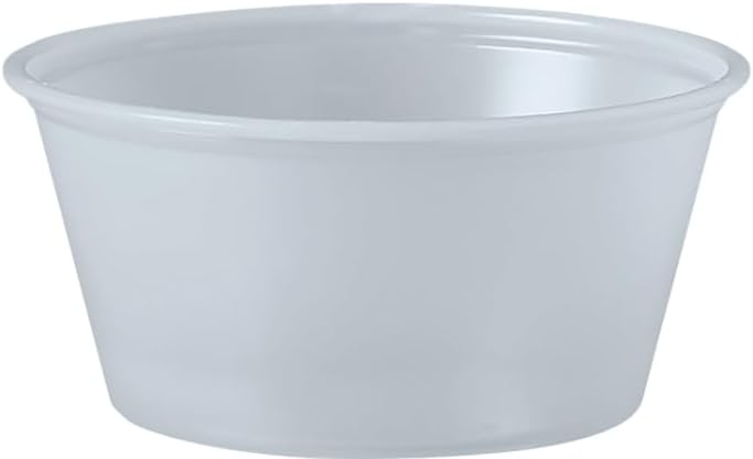 Dart P325N 3.25 oz Translucent PS Portion Container (Case of 2500)