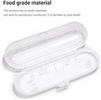 Electric Toothbrush Case for Oral B/Oral-B Pro/iO/Philips Sonicare/Demita/Bitvae and most Electric Toothbrushes, Includes 1 Charger Pouch, Transparent