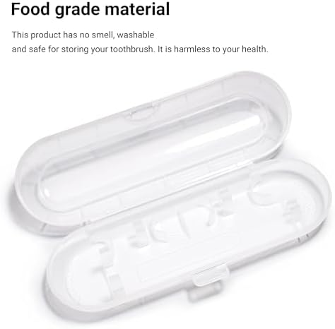 Electric Toothbrush Case for Oral B/Oral-B Pro/iO/Philips Sonicare/Demita/Bitvae and most Electric Toothbrushes, Includes 1 Charger Pouch, Transparent