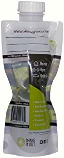 Collapsible Shaker Bottle for Protein Shakes, Supplements - 12 Ounce Reusable, Recyclable, Travel Bottle