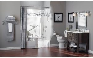 Moen LR8724D3GOWB Bathroom Safety 24-Inch Designer Safety Bathroom Grab Bar with Curled Grip, Old World Bronze