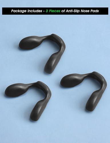 Acefrog 3 Pieces Upgraded Nose Pads for Oakley Corridor OO9428 OO9248A, Corridor SQ, Crosslink Fit OX8136M OX8142, Actuator OO9250 OO9250A OO9430 Sunglass, Push-in Nose Piece Replacement, Anti-Slip