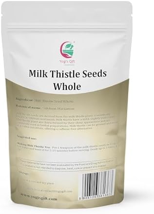 Milk Thistle Seeds 1 LB (Whole) | Whole Milk Thistle For Tea | By Yogi's Gift®