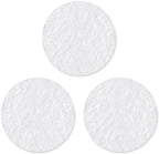 Julie Wang 100PCS 22mm White Round Aromatherapy Refill Pads Humidifier Scent Diffuser Replacement Pads for Essential Oil Locket Necklace Diffuser Felt Pads