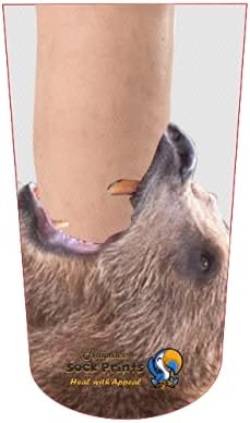 Heal with Appeal Amputee Sock, Gnarly Bear V1, 3PLY Residual Wound, Over Shrinker Sock