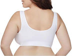 Hanes Women's Wireless Bra, Just My Size Pure Comfort Full-Figure Bras for Women, Front-Close Design (Plus Size, Too)