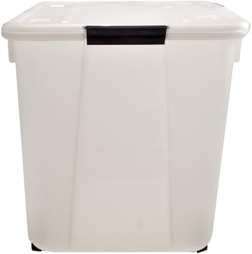 Advantus 34009 Rolling Storage Box, Letter/Legal, 15-Gallon Size, Clear