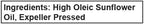 Baja Precious - High Oleic Sunflower Oil, 1 Gallon Jug - Expeller Pressed, Wonderful in the Kitchen, Amazing on Your Skin and a Million Other Uses, Bottled in the USA