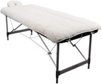 ForPro Premium Quilted Fleece Table Pad Set, Natural, Extra Soft, Hypoallergenic, for Massage Tables, Includes Massage Table Pad and Face Rest Cover
