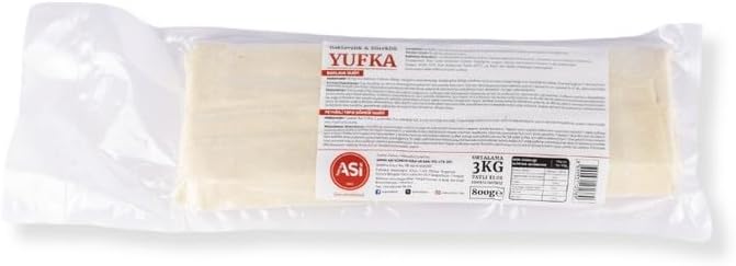 450g/15.8 oz Thin Yufka Pastry for Baklava & Börek - Turkish Dough for Baklava and Savory Pastries (Pack of 1)