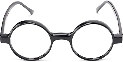 The Wizard, Nerd Style Round Reading Glasses, Totally Round Readers, Black and Brown Tortoise