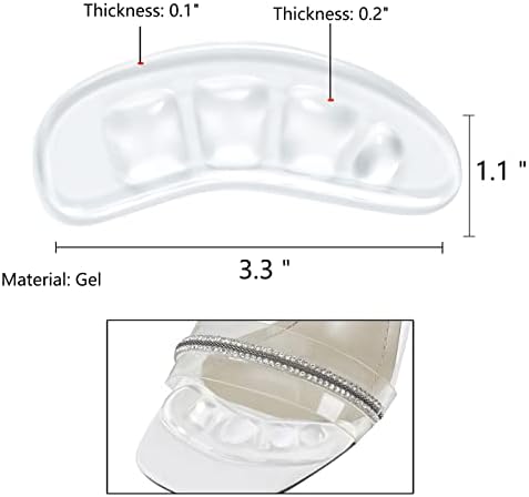 Metatarsal Pads Women,Ball of Foot Cushions for Heels,Non-Slip Foot Pads to Relief Pains All Day,Toe Pads for Heels, Shoe Gummies for Heels, Heel Pads for Stop Feet from Sliding Forward