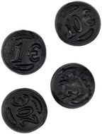Dutch Licorice Coins, 5.29 Ounce Bags (Pack of 12), Black Licorice Candy