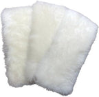 Genuine Lambwool Mop for Floor Cleaning, Dusting, Waxing, 9" Flat Mop with Reusable Lambswool Refills for Wet & Dry Use. Hardwood, Laminate and Tile Flooring. (1 Pad Holder + 3 Pads)