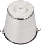 Lindy's 4-Quart Stainless Steel Bucket, Durable Seamless Bucket for Many Home Tasks, Carry Water or Milk, Fill with Food, Use as a Flower Pot, Cleaning Bucket, Table Centerpiece and Much More