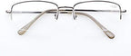 Eyekepper 5-Pack Metal Half-Rim Spring Hinges Reading Glasses Include Computer Readers +0.75