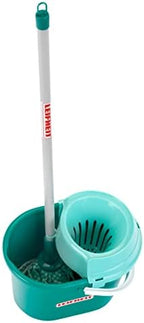 Theo Klein 6562 Leifheit Broom Trolley with Robust Accessories | Incl Mop, Bucket, Broom and Much More I Toys for Children Aged 3 and Over