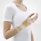 Bauerfeind - ManuTrain - Wrist Support - Relieves Strain and Stabilized During Movement - Left Wrist - Size 1 - Color Beige