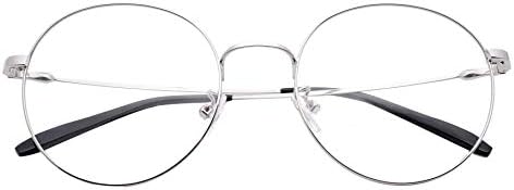 Classic Round Photochromic Reading Glasses Mens Womens +1.50 Readers Silver Color Frames Eyewear