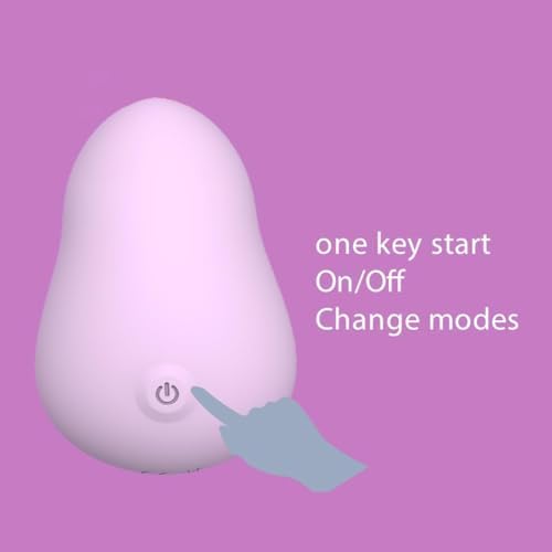 Multifunctional Mini Face Massager Handheld Egg Electric Massager for Eye, Finger, Neck, Shoulder, Body Massager Tool and TMJ Pain Relief (Pink)