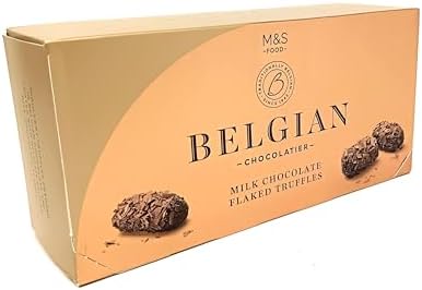 Belgian Flake Chocolate Truffles 200g Milk Chocolate Made in Belgium