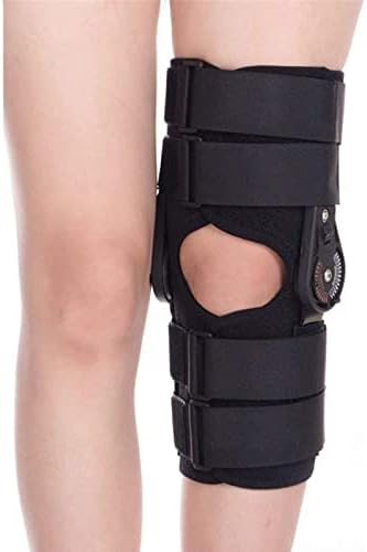 Adjustable Hinged Knee Brace for Knee Joint Loose Ligamentous Injury Leg Health Care Relief Pain,L