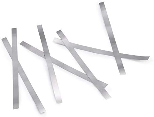 Pure Nickel Strips for Batteries- 99.6% Purity 100pcs 0.15x5x100mm Nickle Tabs for 18650 High Drain Battery Packs, Lipo, Nimh, Nicad, Nicd Battery Spot Welding and Soldering