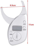 Body Fat Caliper Handheld BMI Body Fat Measurement Device Body Measure Tape Arms Chest Thigh or Waist Measuring Tape Measures Body Fat for Men and Women 3V Battery (Not Included)