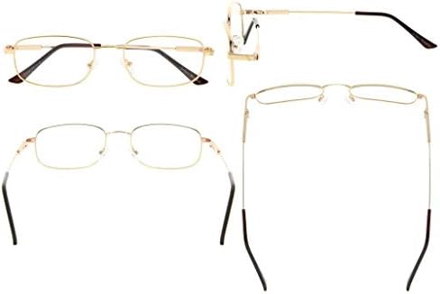 Eyekepper Mens Womens Reading Glasses Bendable Titanium Memory Readers