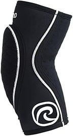 Rehband Elbow Support & Protector for Men & Women Black, 5mm Neoprene Elbow Protection for Volleyball & Handball & Indoor Sports