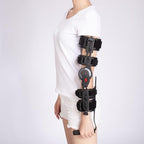 PopieL Adjustable Angle Hinged Rom Elbow Brace, Elbow Brace Support for Left or Right Leg, Articulated Rom Elbow Support for Elbow, Tendons After Surgery, Fractures and Trauma,Right