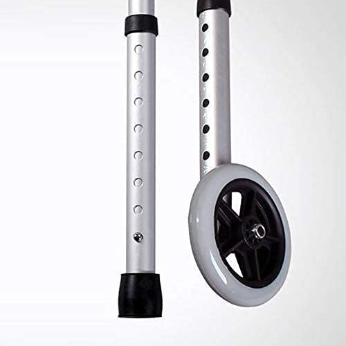 Walker Frame with Wheels, Folding Lightweight Mobility Walking Aid,Elderly Rehabilitation Walker Non-Slip Walking Stick with Hospital Walking Frame(