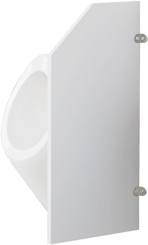 Public Toilet Partition for Men's Durable Wall-Mounted Men's Urinal Privacy Screen - Public Toilet Partition for Kindergartens, school，Shopping Malls, and Public Places 35.43x15.74x0.63 inch 1PCS