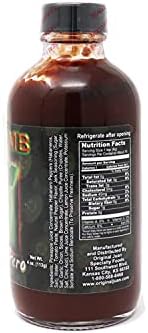 Da Bomb - Ground Zero - Original Hot Sauce - 321,900 Scovilles - 4oz Bottle - Made in USA with Habanero Peppers- Non-GMO, Gluten Free, Sugar Free, Keto - Pack of 1