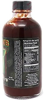 Da Bomb - Ground Zero - Original Hot Sauce - 321,900 Scovilles - 4oz Bottle - Made in USA with Habanero Peppers- Non-GMO, Gluten Free, Sugar Free, Keto - Pack of 1