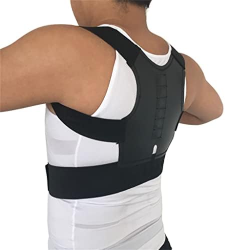 Posture Corrector Men's Women's Orthopedic Corset Back Waist Support with Shoulder Brace(M) (D,Medium)