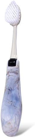 RADIUS Toothbrush Tour Travel Brush, Calacatta Stone, BPA Free and ADA Accepted, Designed to Improve Gum Health and Reduce The Risk of Gum Disease, 1 Pack